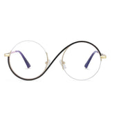 Augustin Round Unique Metal Half Frame Round Frames Southood